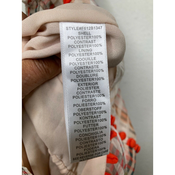 Anthropologie Adelyn Rae Grid Graphic Romper Ruffle Lined Size Small - Picture 11 of 12